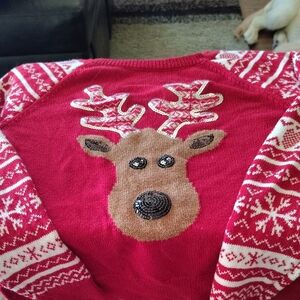 Justice Red Knit Sweater